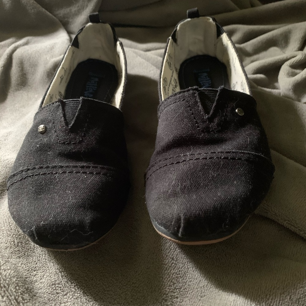 COPY - Black Mad Love Slip On Shoes